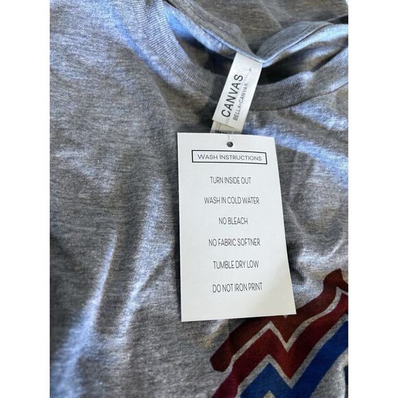 Large America Unisex Gray T- shirt NWT New With Tags Grey Tee Shirt L Top - Picture 4 of 5